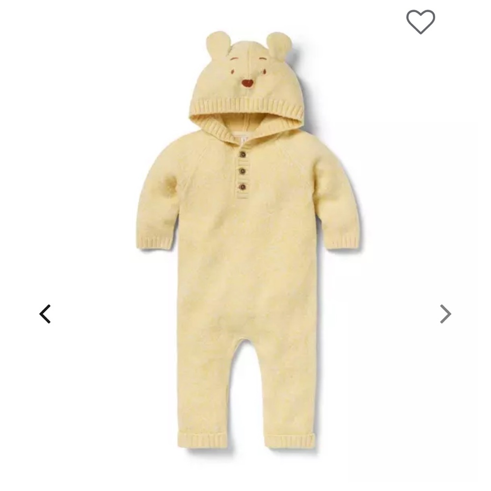 Janie and Jack Winnie the Pooh hooded suit